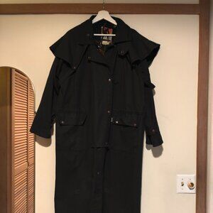 Kakadu Australia Medium Black Outback Duster Coat Excellent condition